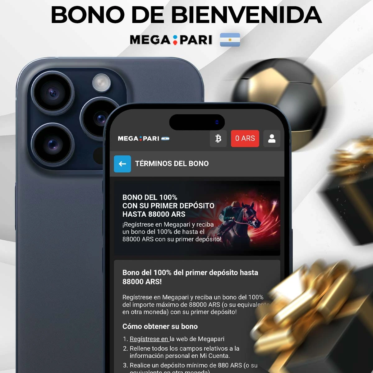 Megapari Argentina bono de bienvenida de apuestas