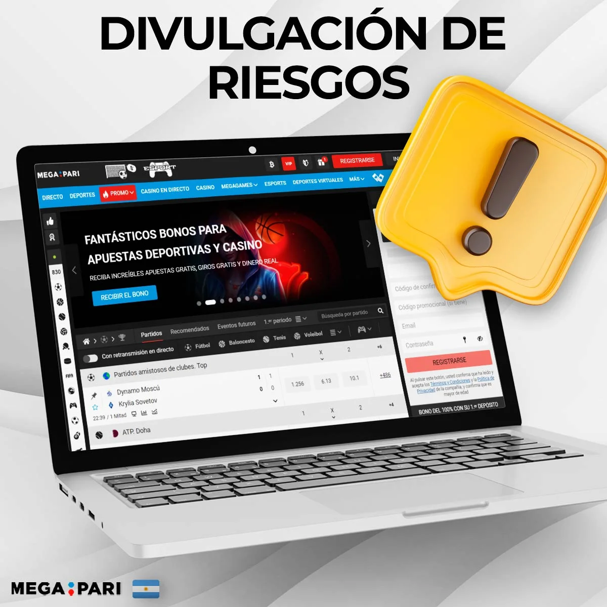 ¿Qué riesgos son posibles en la plataforma Megapari?