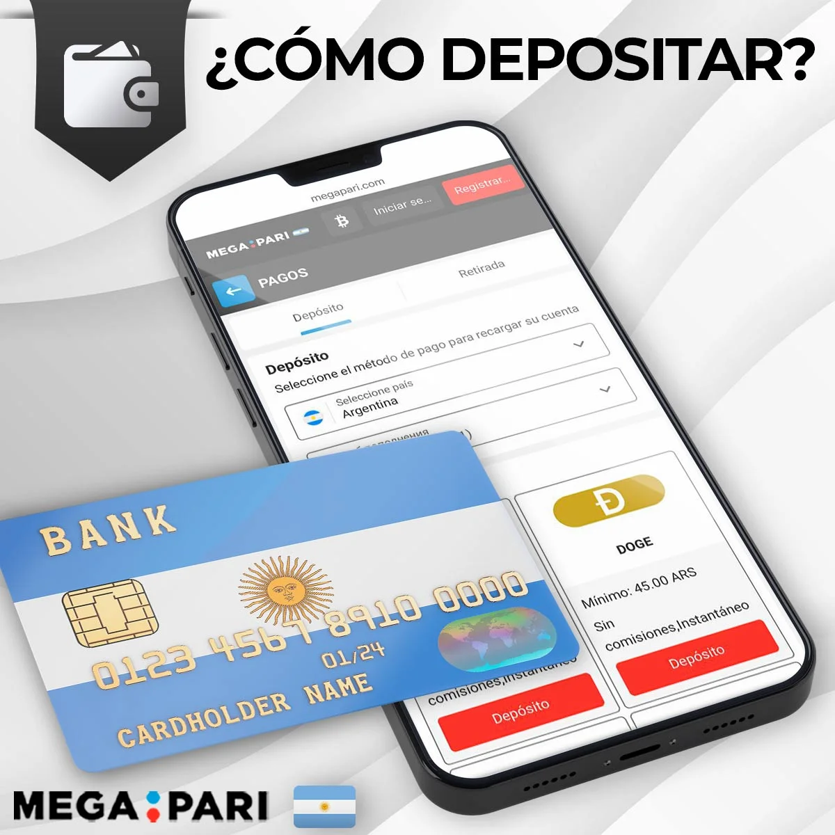 Cómo hacer tu primer depósito en Megapari