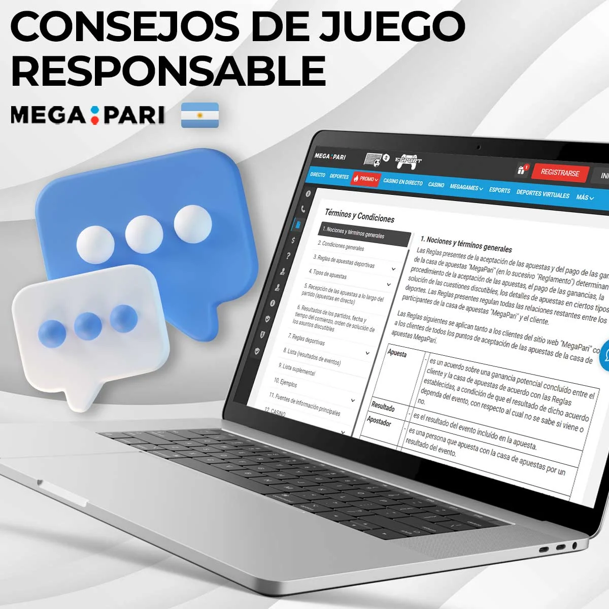 Una serie de recomendaciones para una correcta actitud ante las apuestas en Megapari