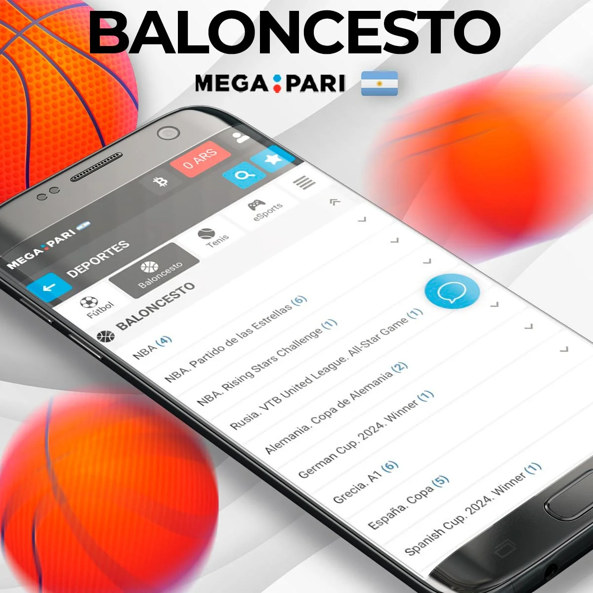 Apuestas de baloncesto en Megapari