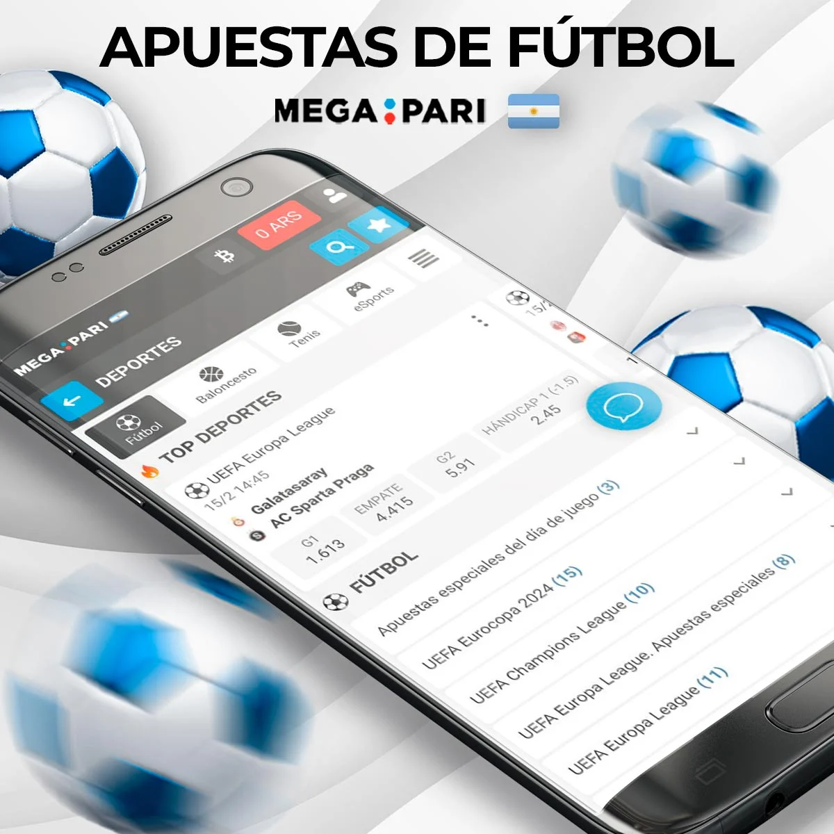 Apuestas de fútbol en Megapari