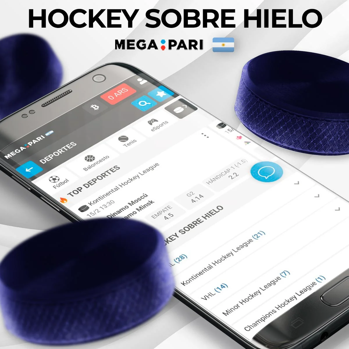 Apuestas de hockey en Megapari