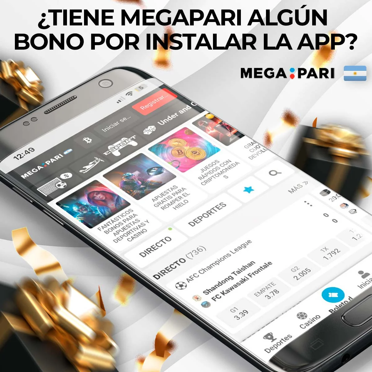 ¿Cómo obtengo el bono de instalación de la aplicación Megapari?